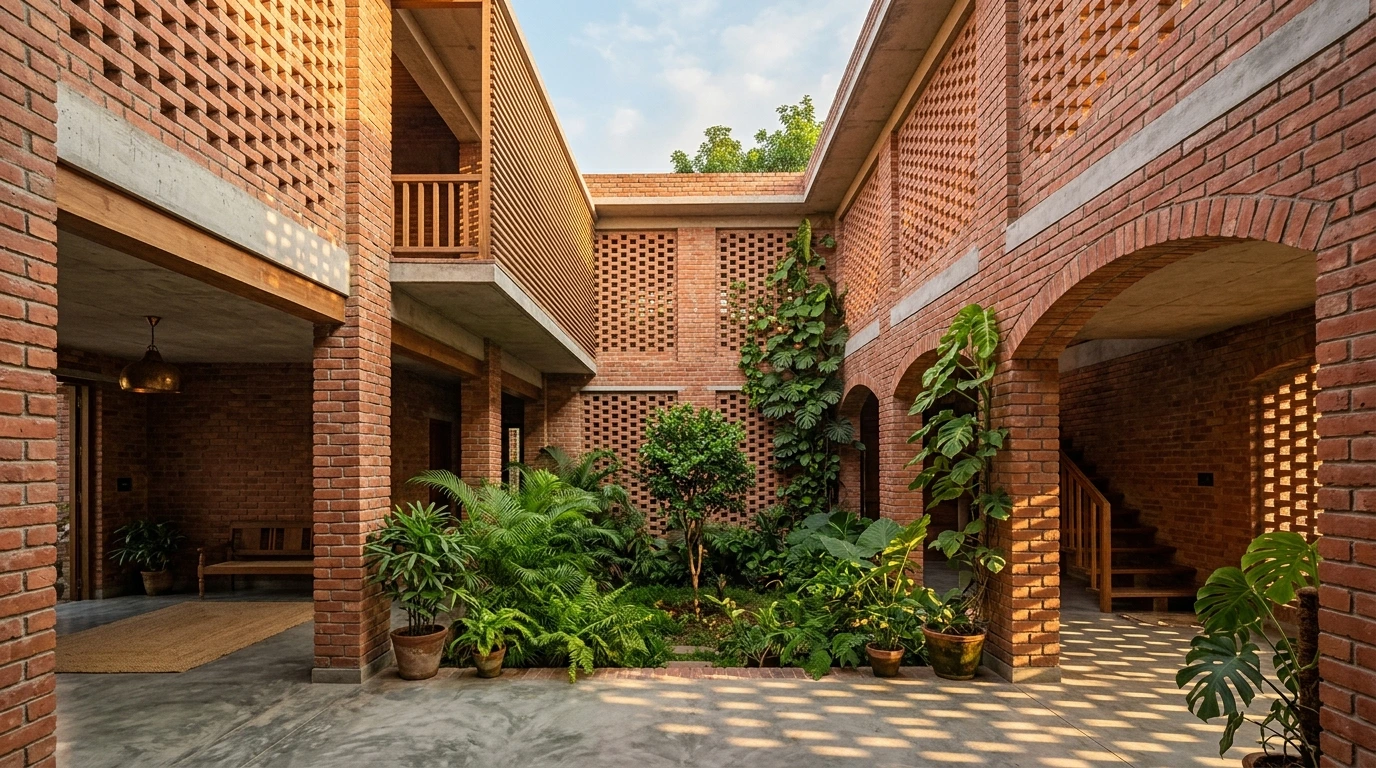 Mati and Light Courtyard Architecture Project